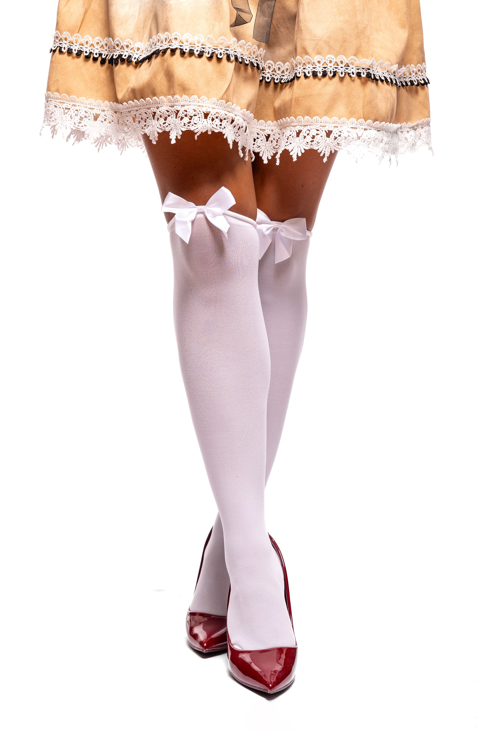 Dirndl Julia beige detail rok en sokken - Beierse jurk dames | Koorn & Co