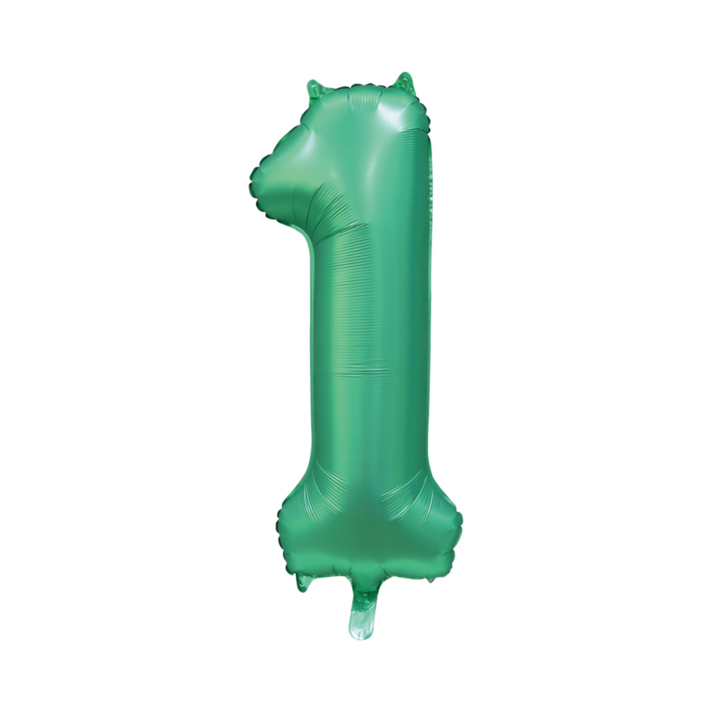 Folie cijferballon satijn groen 86 cm