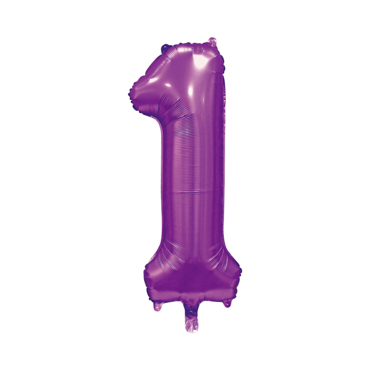 Folie cijferballon satijn paars 86 cm