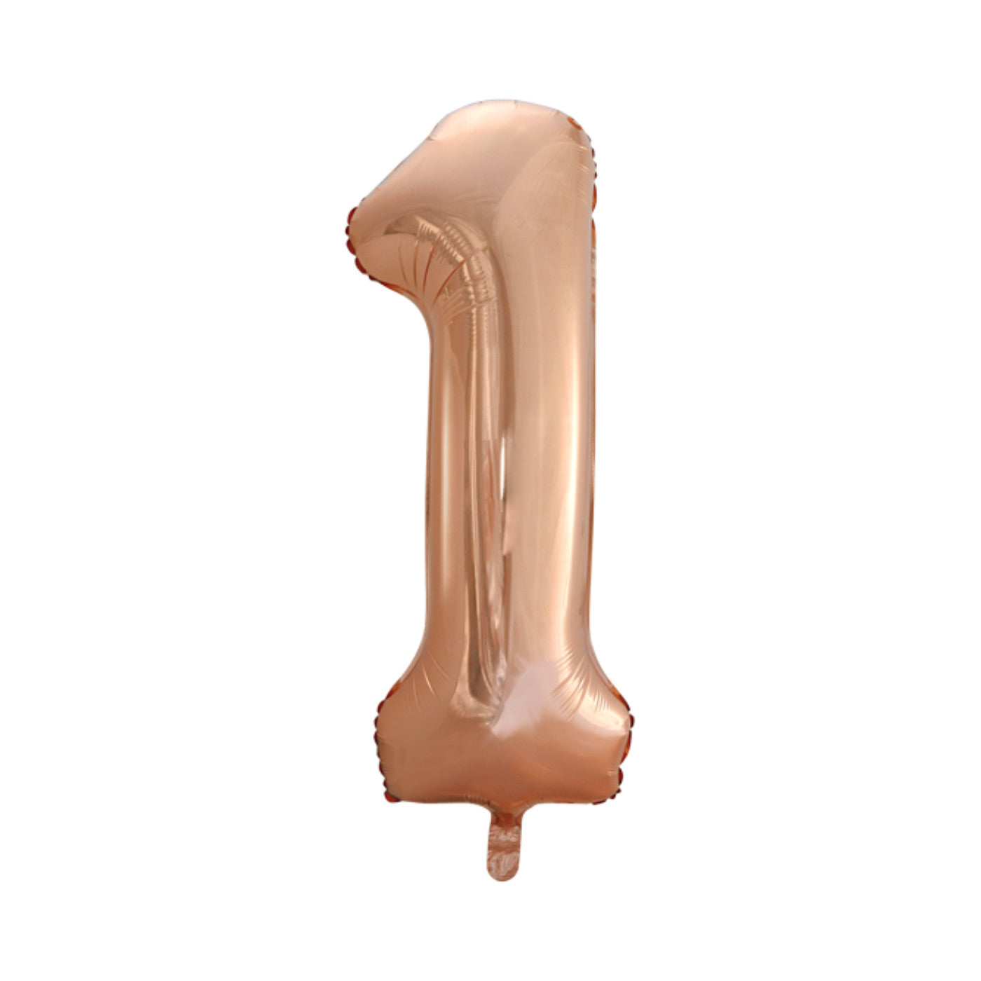 Folie cijferballon rosé goud 86 cm