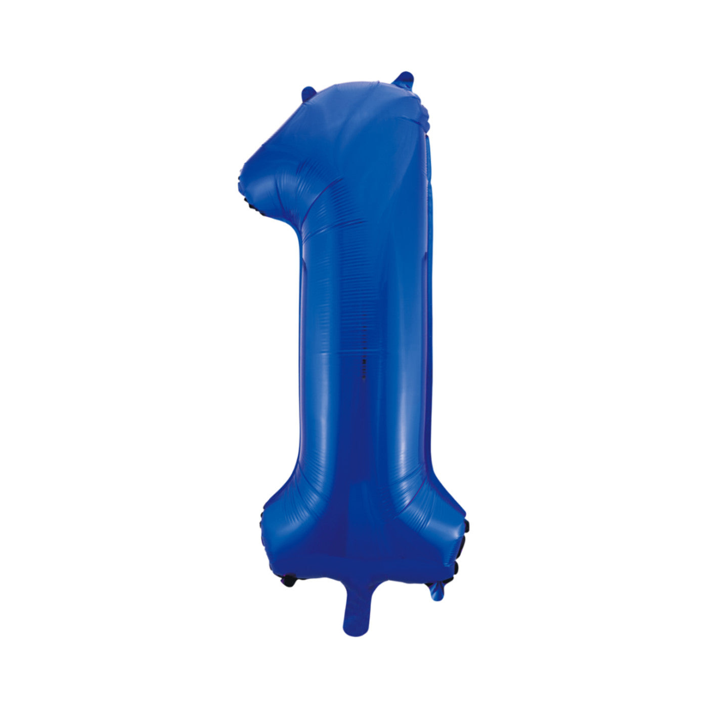 Folie cijferballon blauw 86 cm