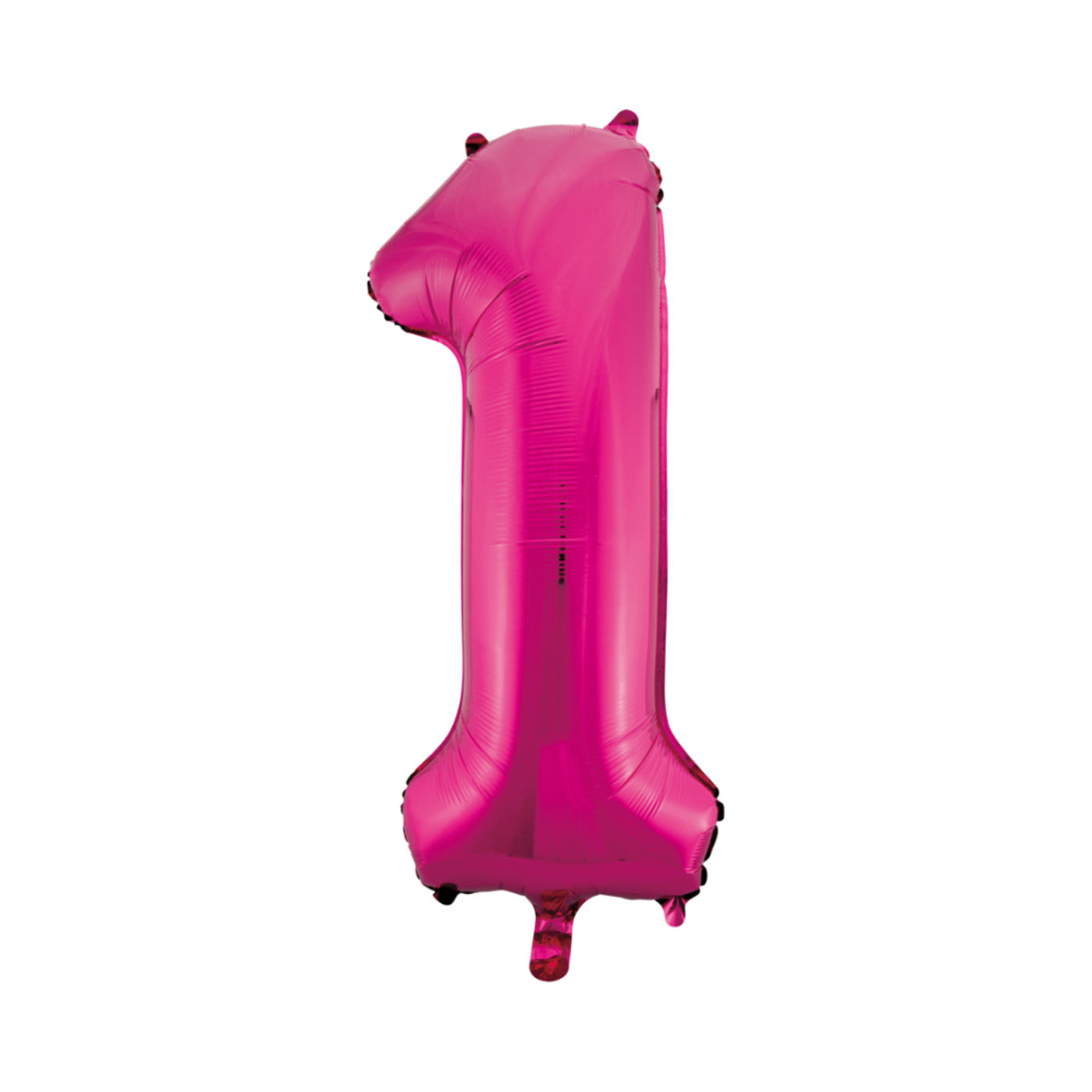 Folie cijferballon roze 86 cm