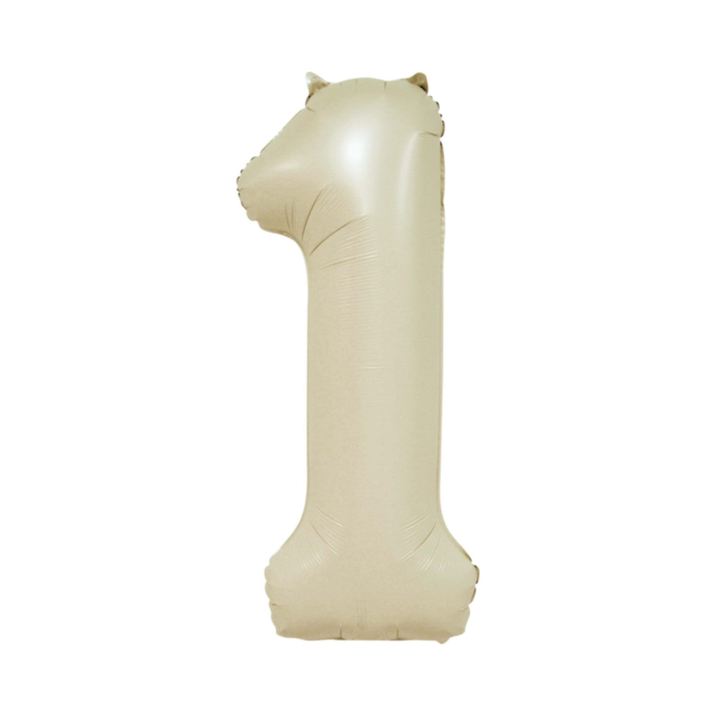Folie cijferballon creme 86 cm