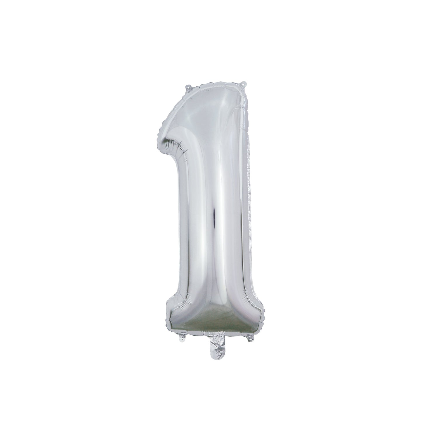 Folie Cijferballon Zilver 66 cm