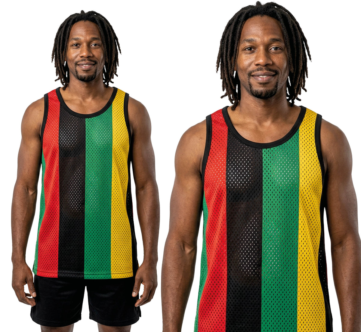 Rasta mesh shirt heren