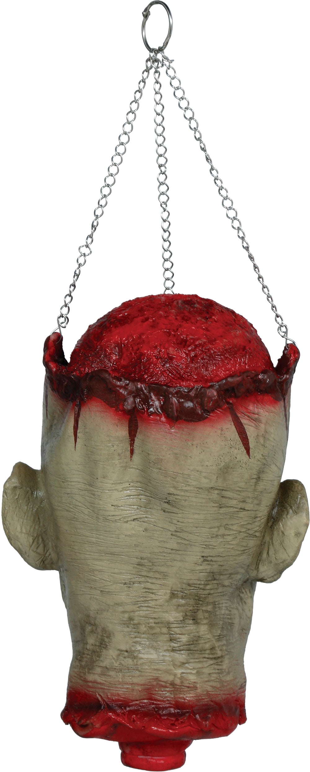 Hangend zombiehoofd met kettingen 27 cm - foto 5