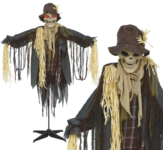 Horror vogelverschrikker 175 cm bewegend