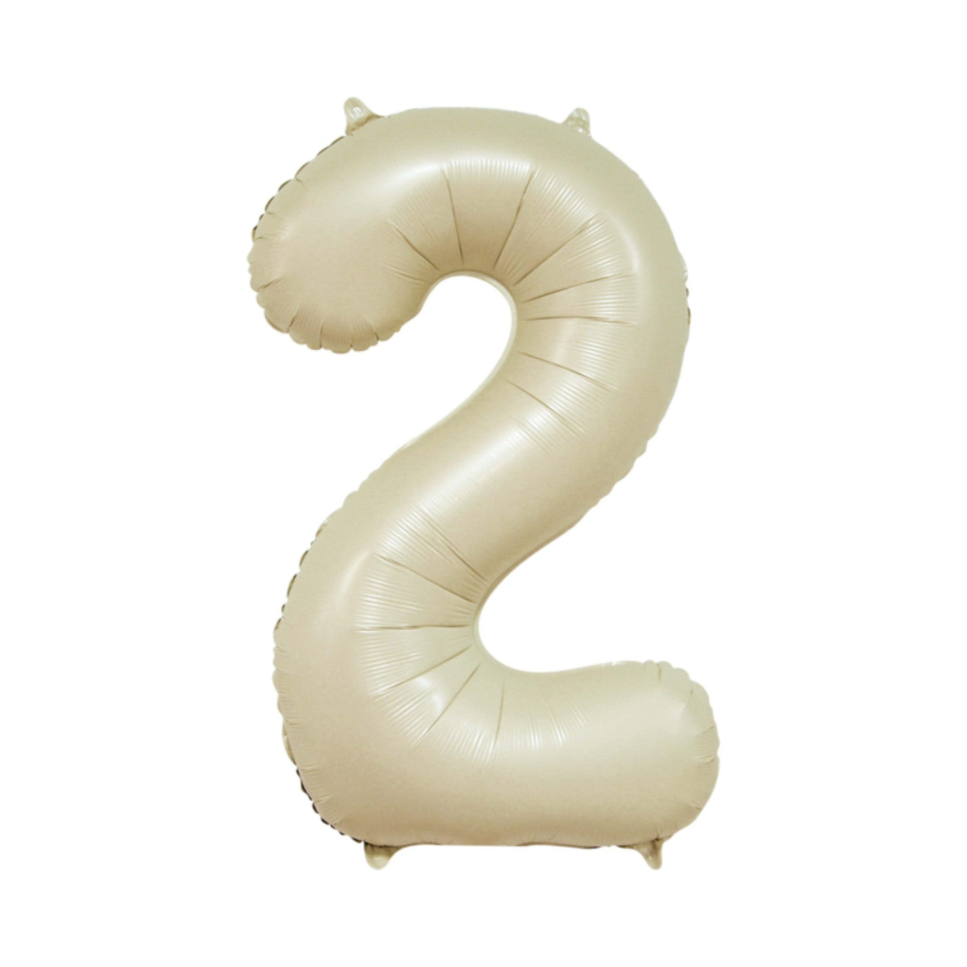 Folie cijferballon creme 86 cm