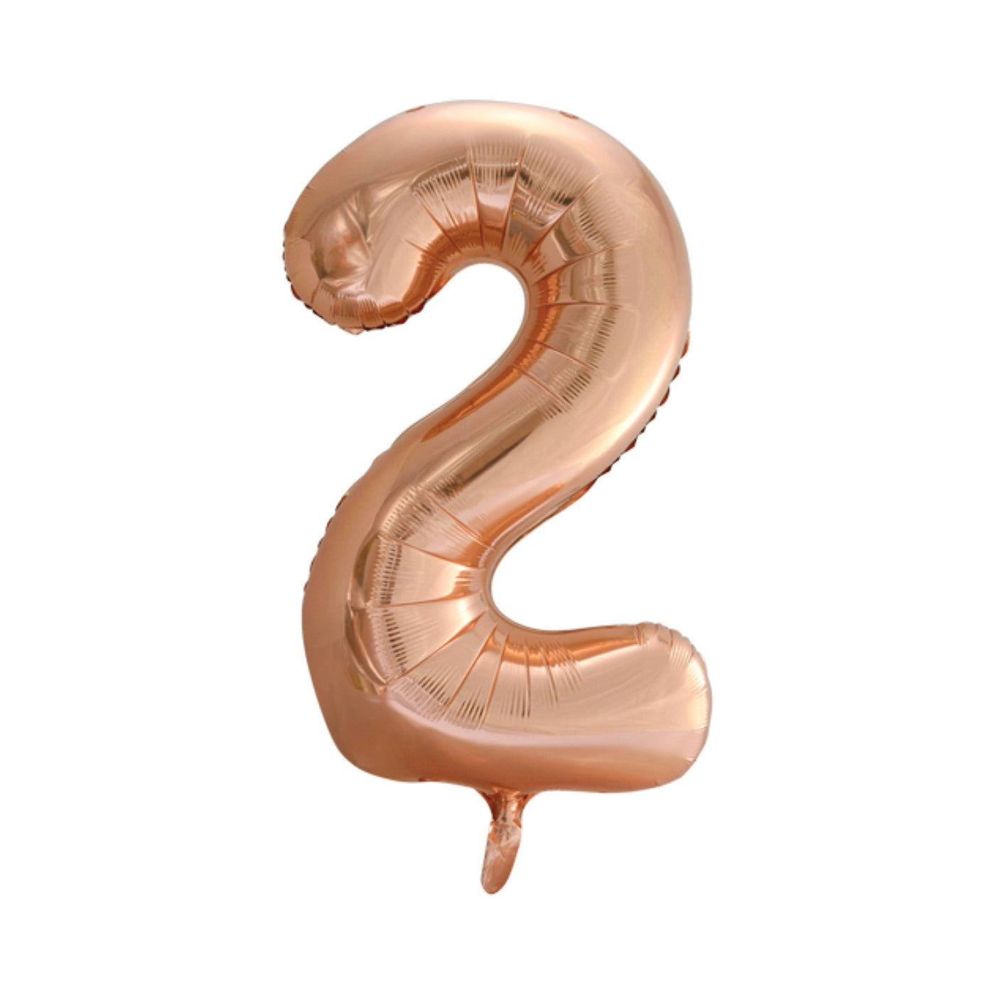 Folie cijferballon rosé goud 86 cm