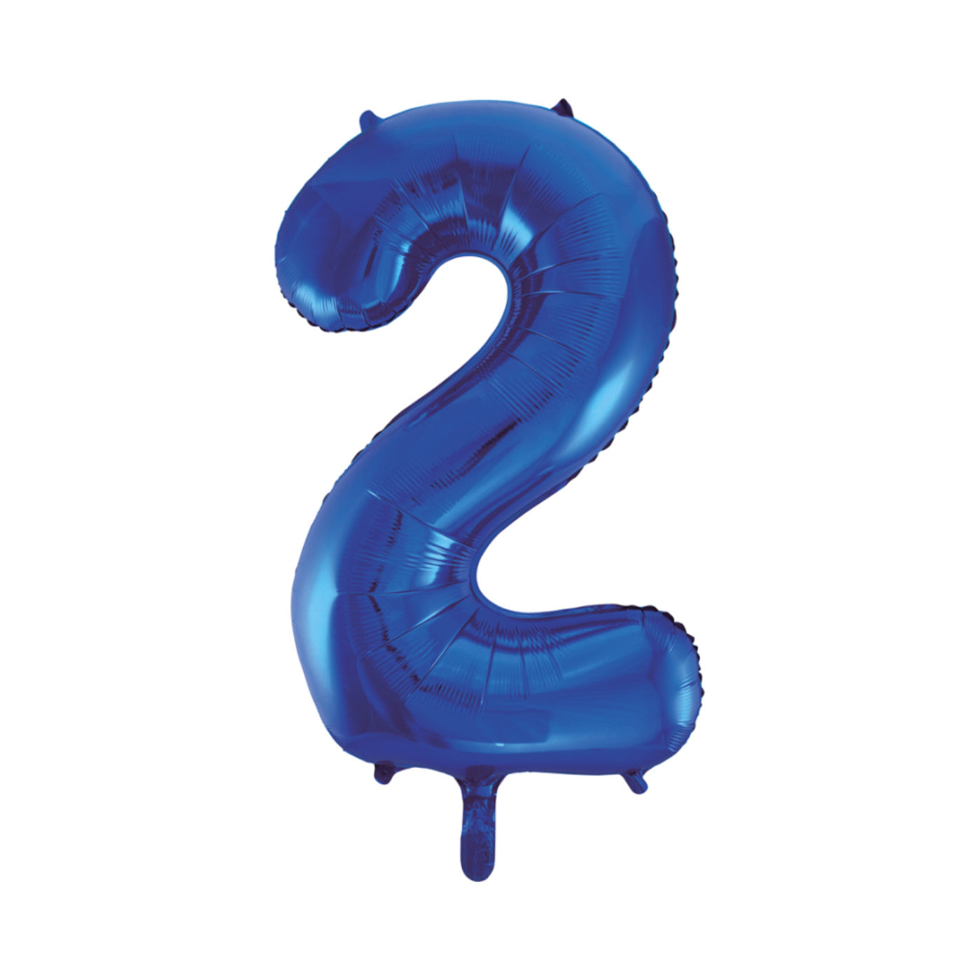 Folie cijferballon blauw 86 cm