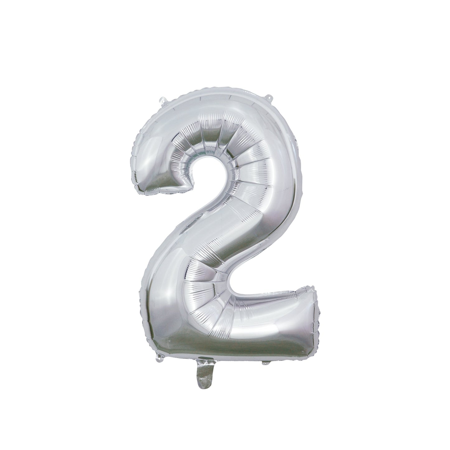 Folie Cijferballon Zilver 66 cm