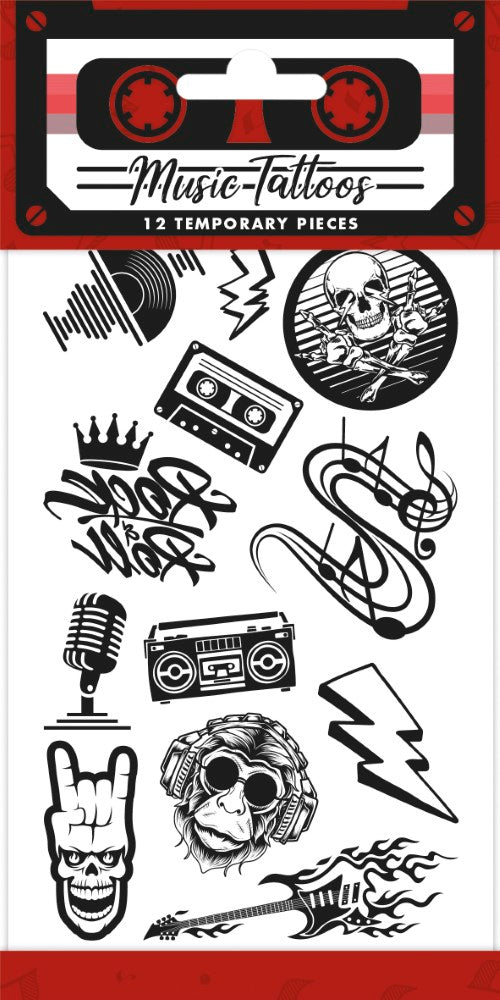 Plaktattoos rock en muziek