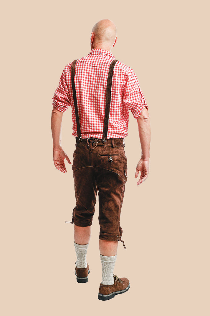 Lederhosen Michiel, lengte tot over de knie