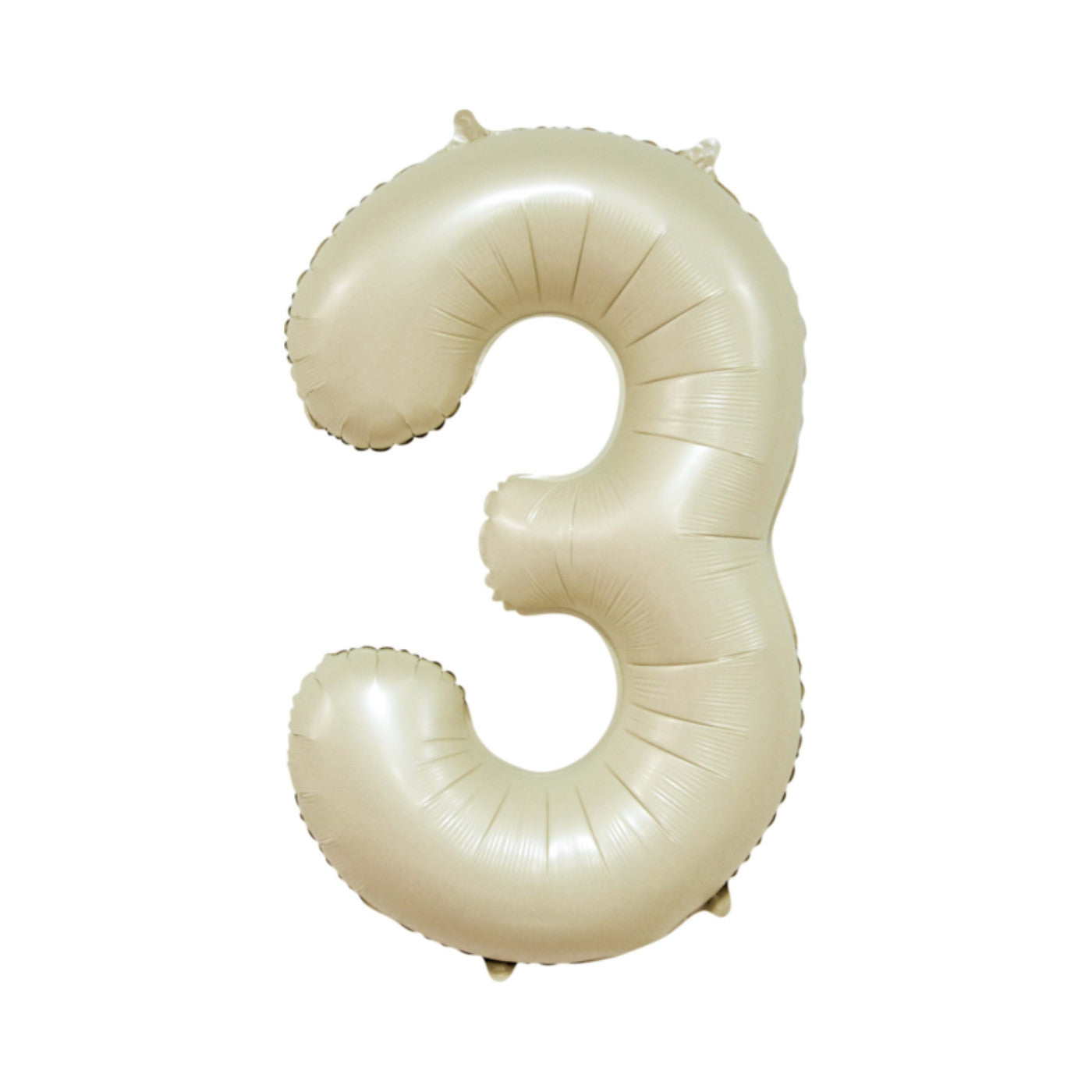 Folie cijferballon creme 86 cm