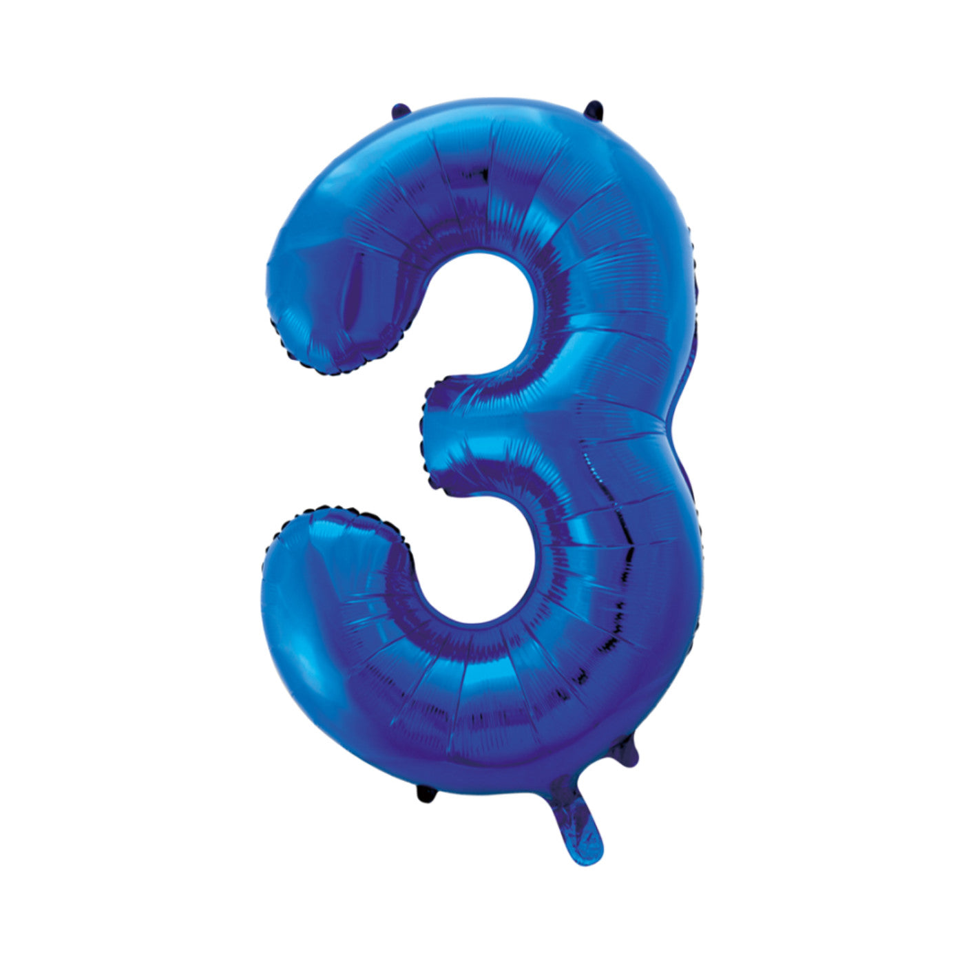 Folie cijferballon blauw 86 cm