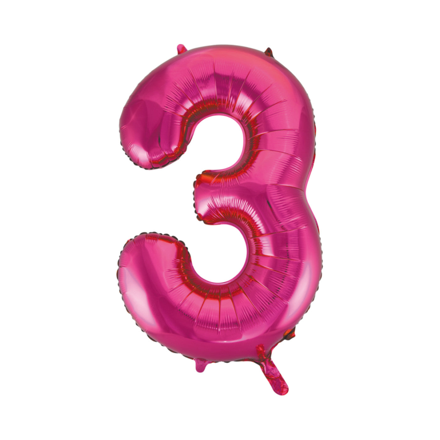 Folie cijferballon roze 86 cm