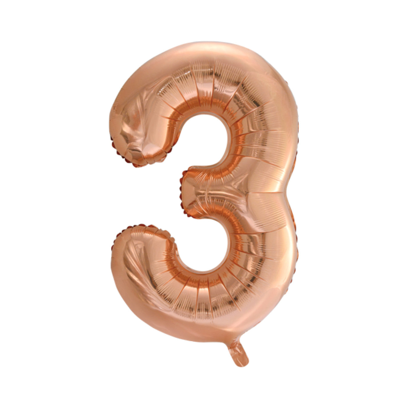Folie cijferballon rosé goud 86 cm