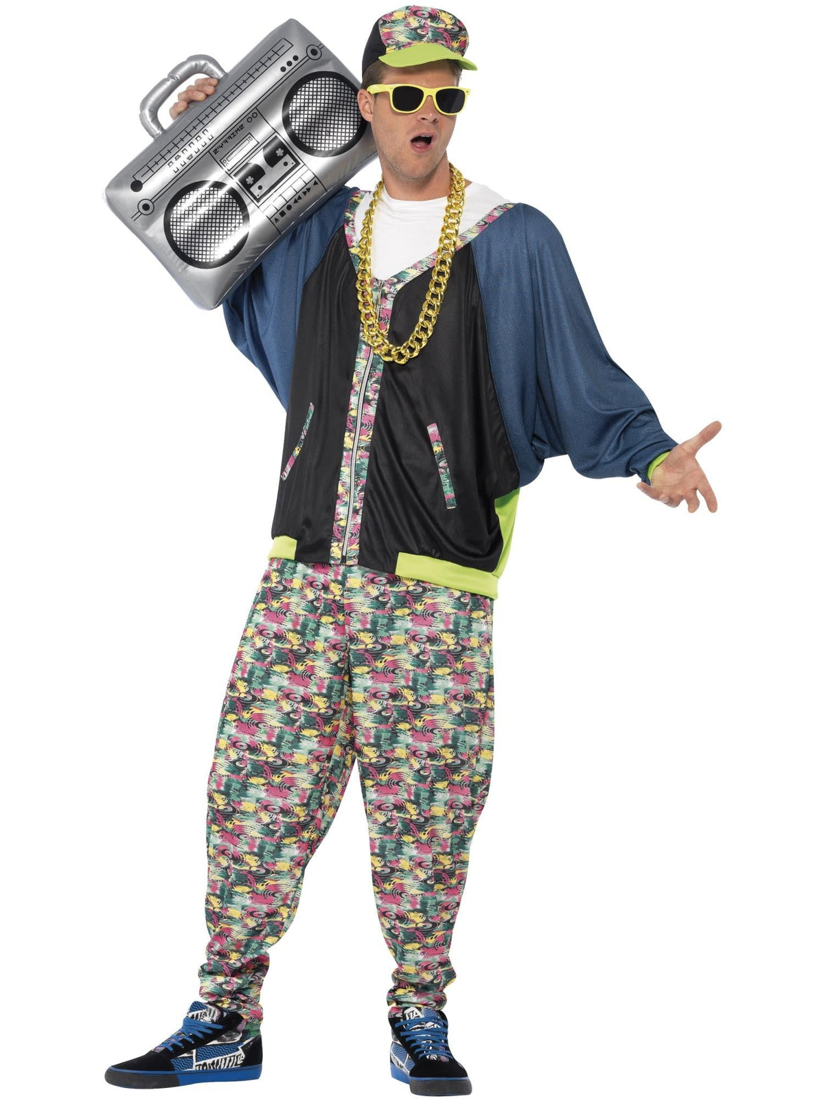 Kostuum jaren 80 hiphop heren (3-delig)