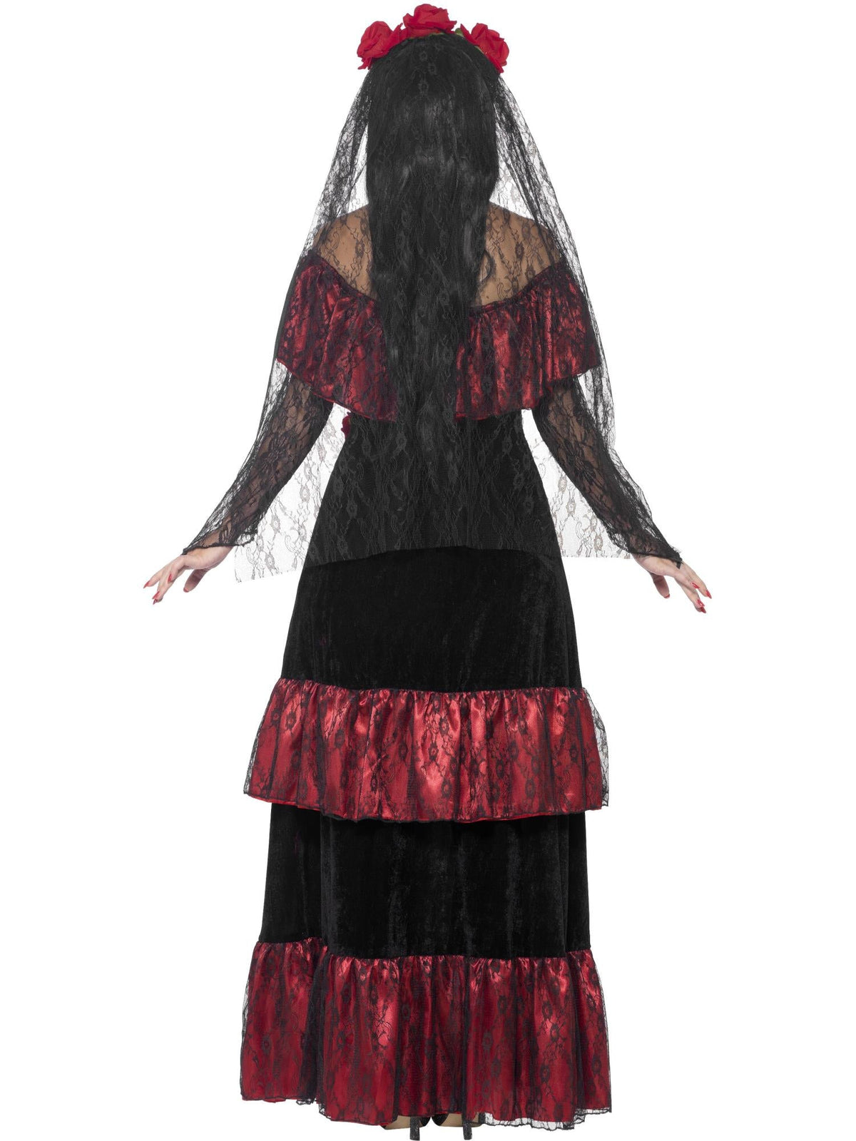 Kostuum Day of the Dead bruid deluxe dames - foto 2
