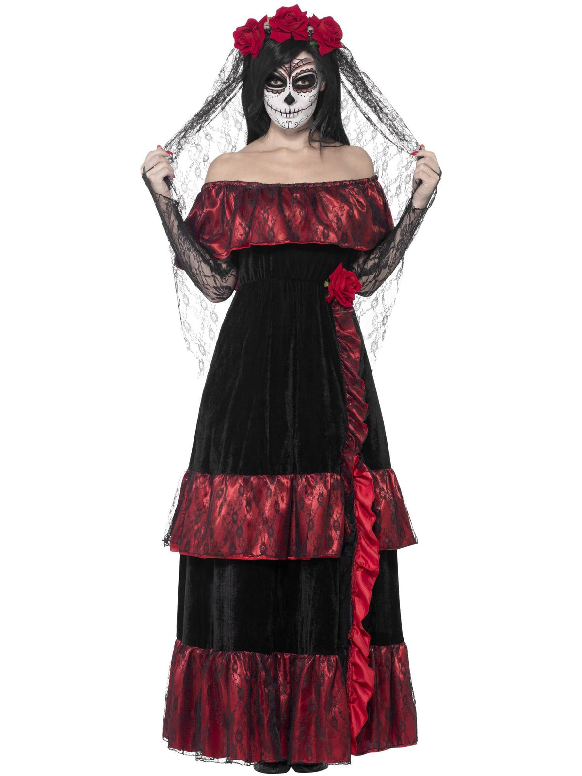 Kostuum Day of the Dead bruid deluxe dames