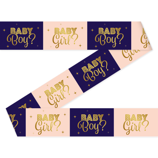 Party tape Gender Reveal 12 m