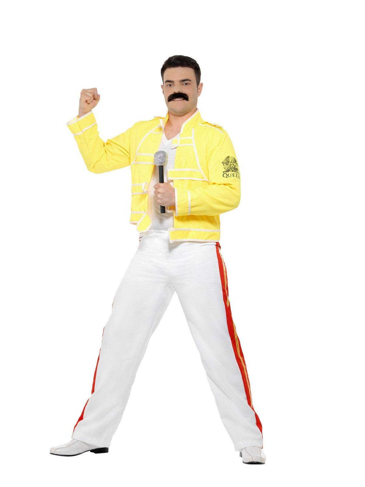 Kostuum Freddie Mercury geel heren (2-delig) - foto 4
