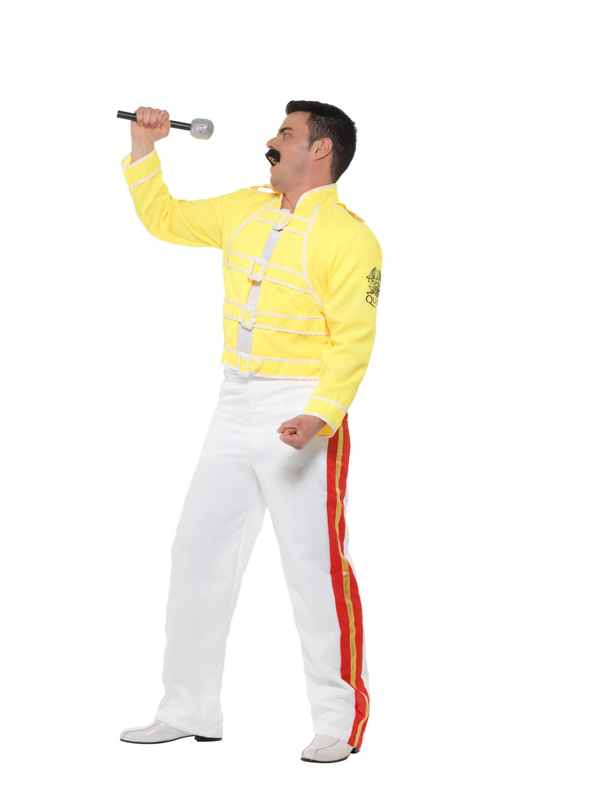 Kostuum Freddie Mercury geel heren (2-delig) - foto 3