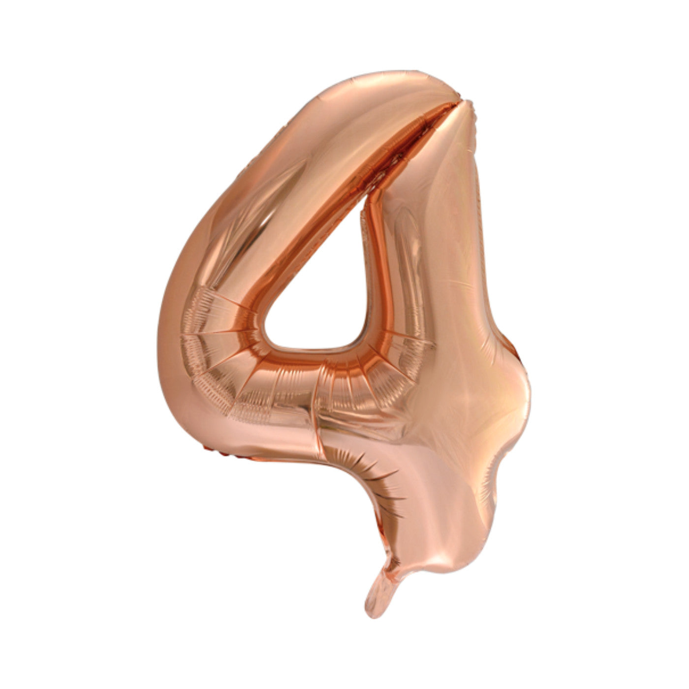 Folie cijferballon rosé goud 86 cm