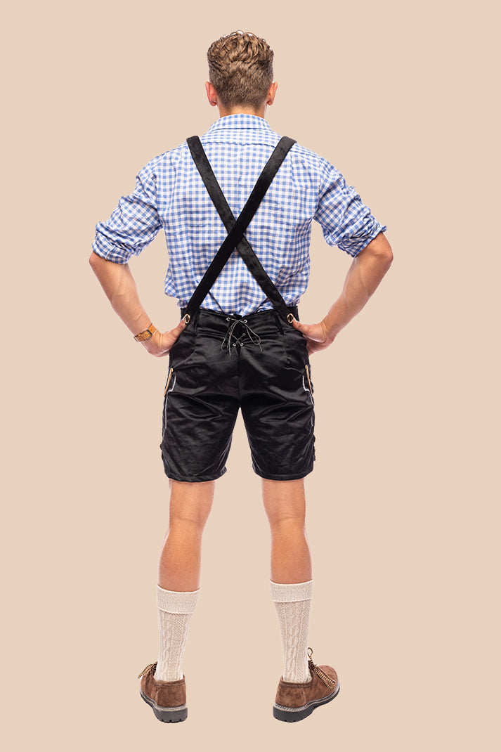 Oktoberfest kostuum Otto, detail van het borduursel op de klep