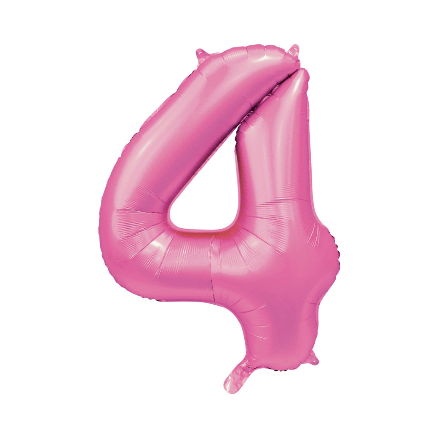 Folie cijferballon satijn roze 86 cm