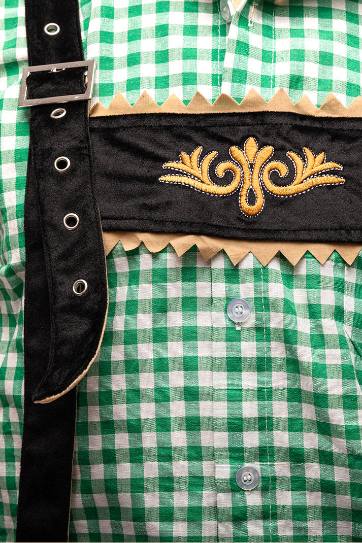 Oktoberfest kostuum Otto, zijaanzicht met zak