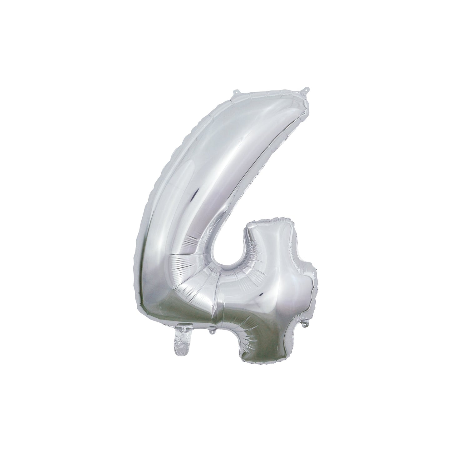 Folie Cijferballon Zilver 66 cm