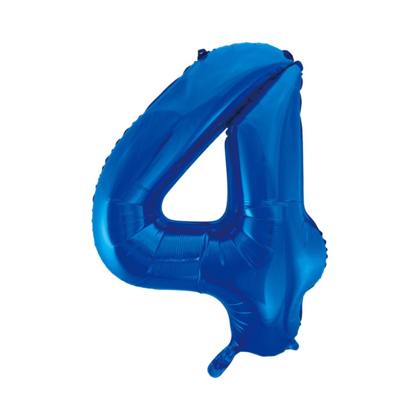 Folie cijferballon blauw 86 cm