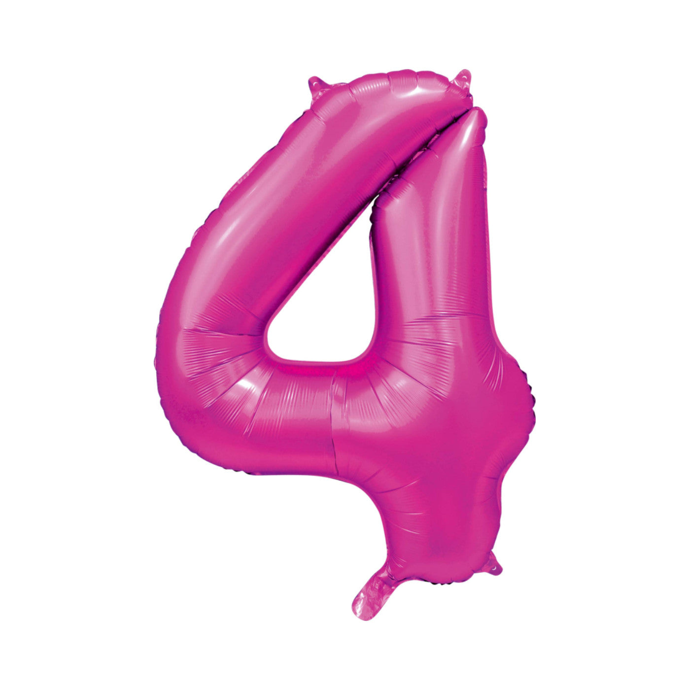 Folie cijferballon satijn hotpink 86 cm