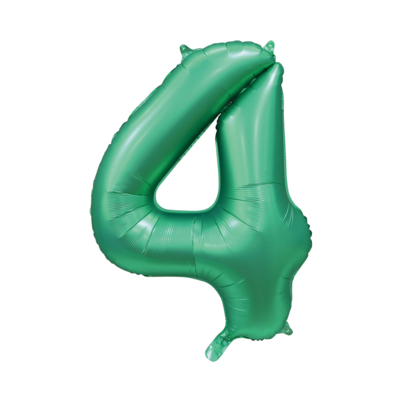 Folie cijferballon satijn groen 86 cm