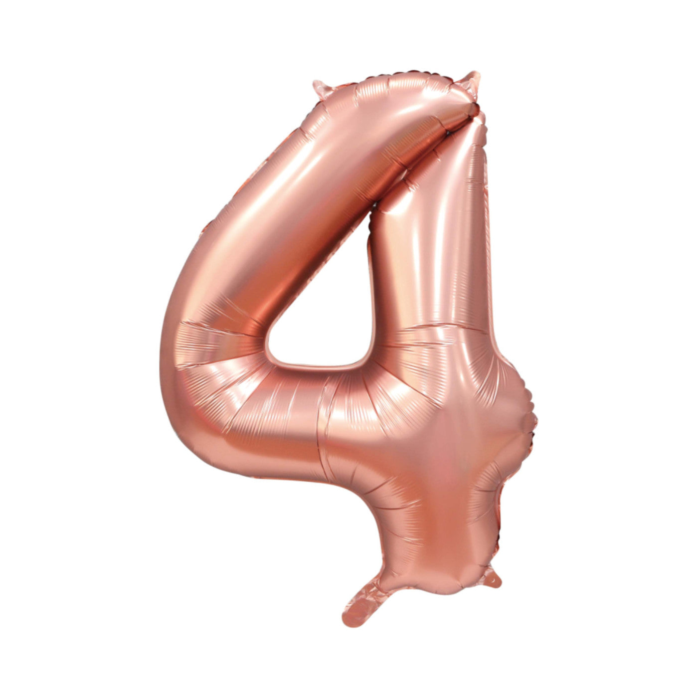 Folie cijferballon satijn rosé goud 86 cm