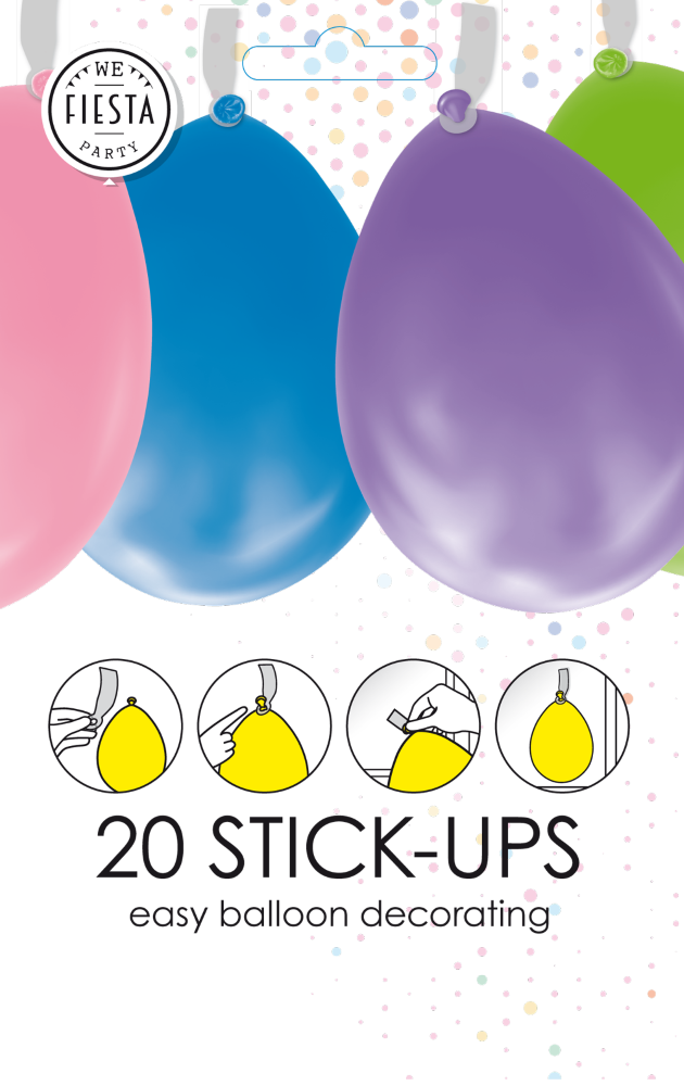 Plakstrips voor ballonnen (20 stuks)