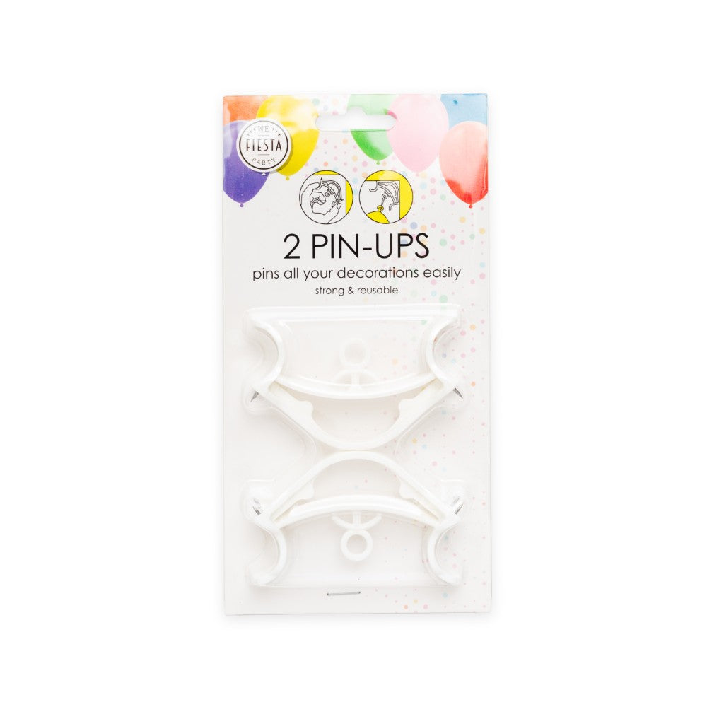 Pin-ups ophanghaakjes voor decoratie (2 stuks)