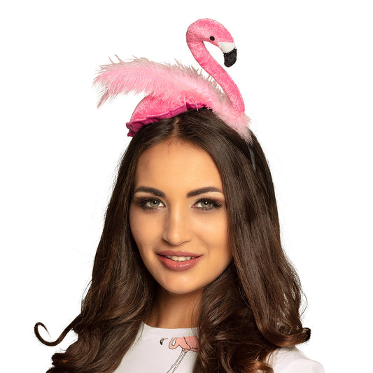 Diadeem flamingo roze