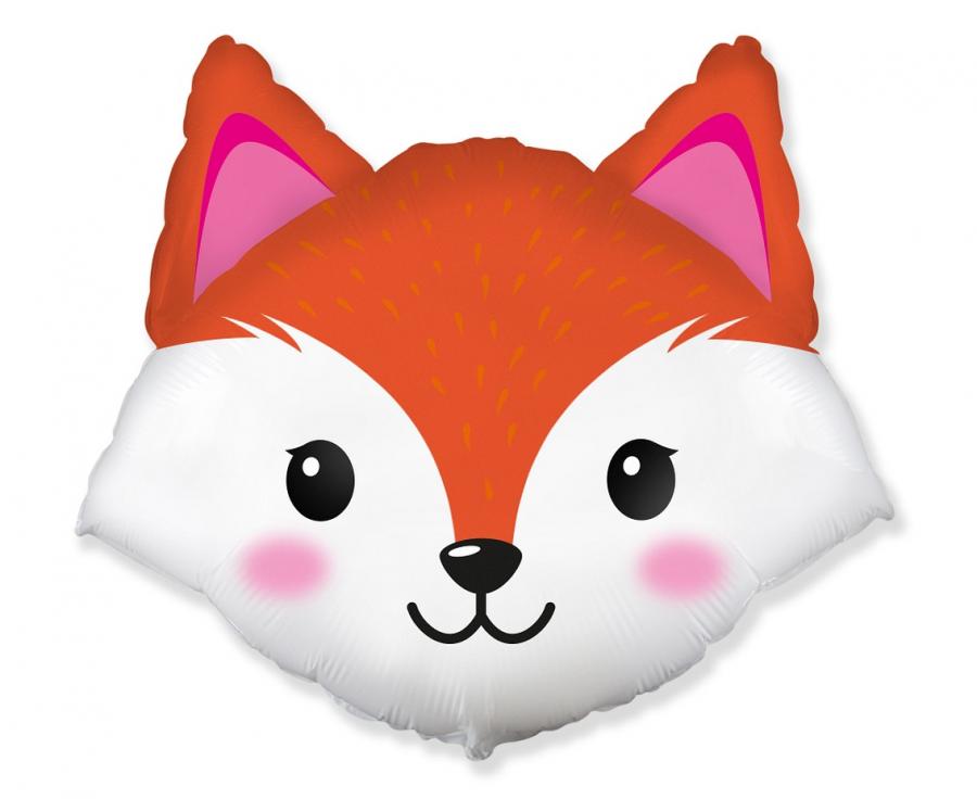 Folieballon Vossenkop 63 cm