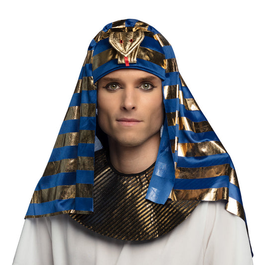 Faraohoed blauw goud