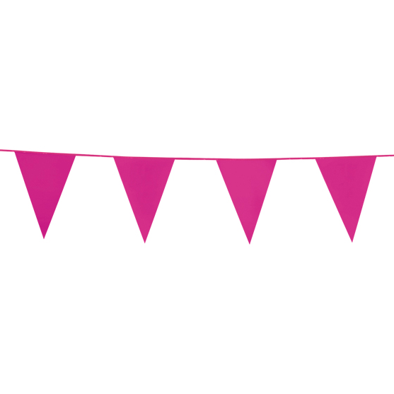 Vlaggenlijn Hot Pink 10 meter