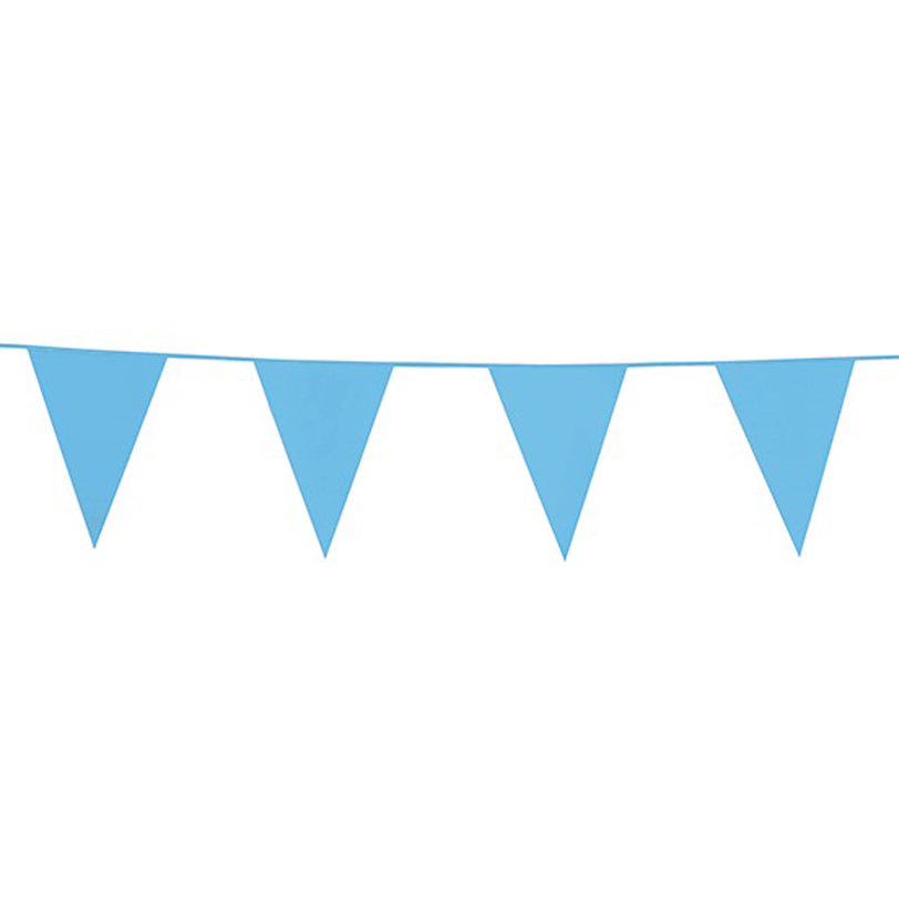 Vlaggenlijn Babyblauw 10 meter