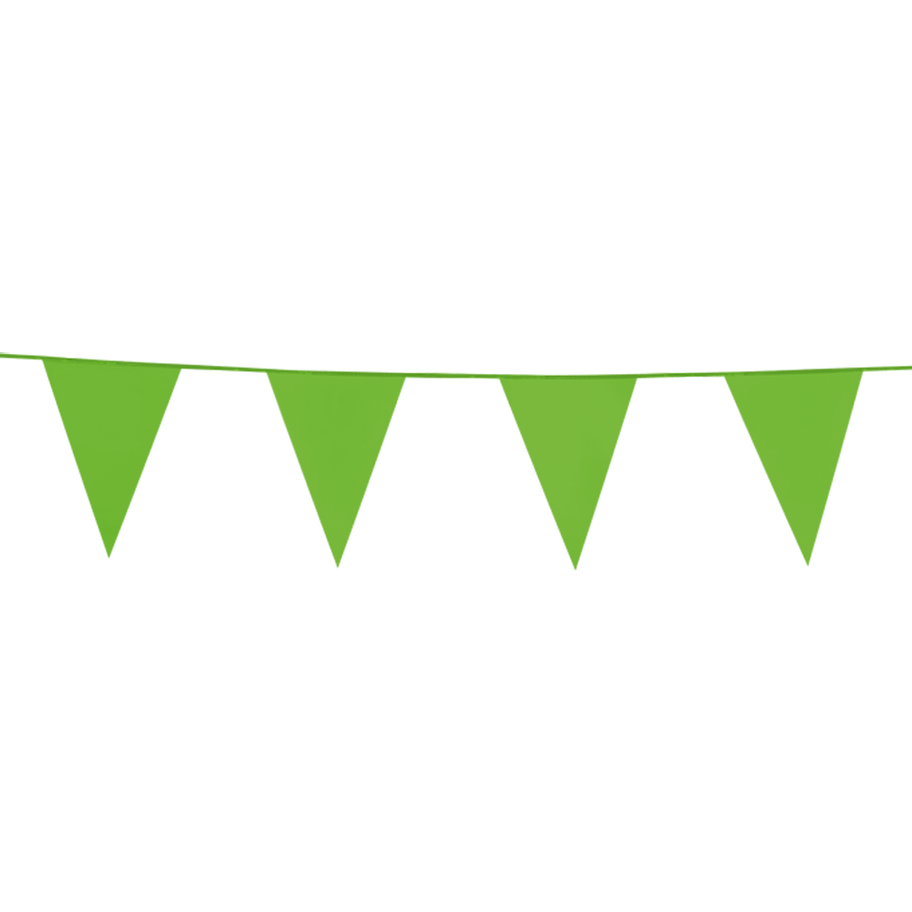 Vlaggenlijn PE Lichtgroen 10 meter
