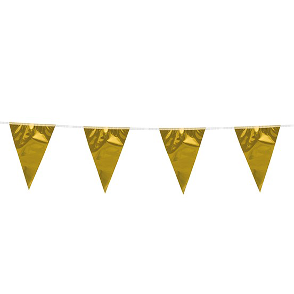Vlaggenlijn Metallic Goud 10 meter