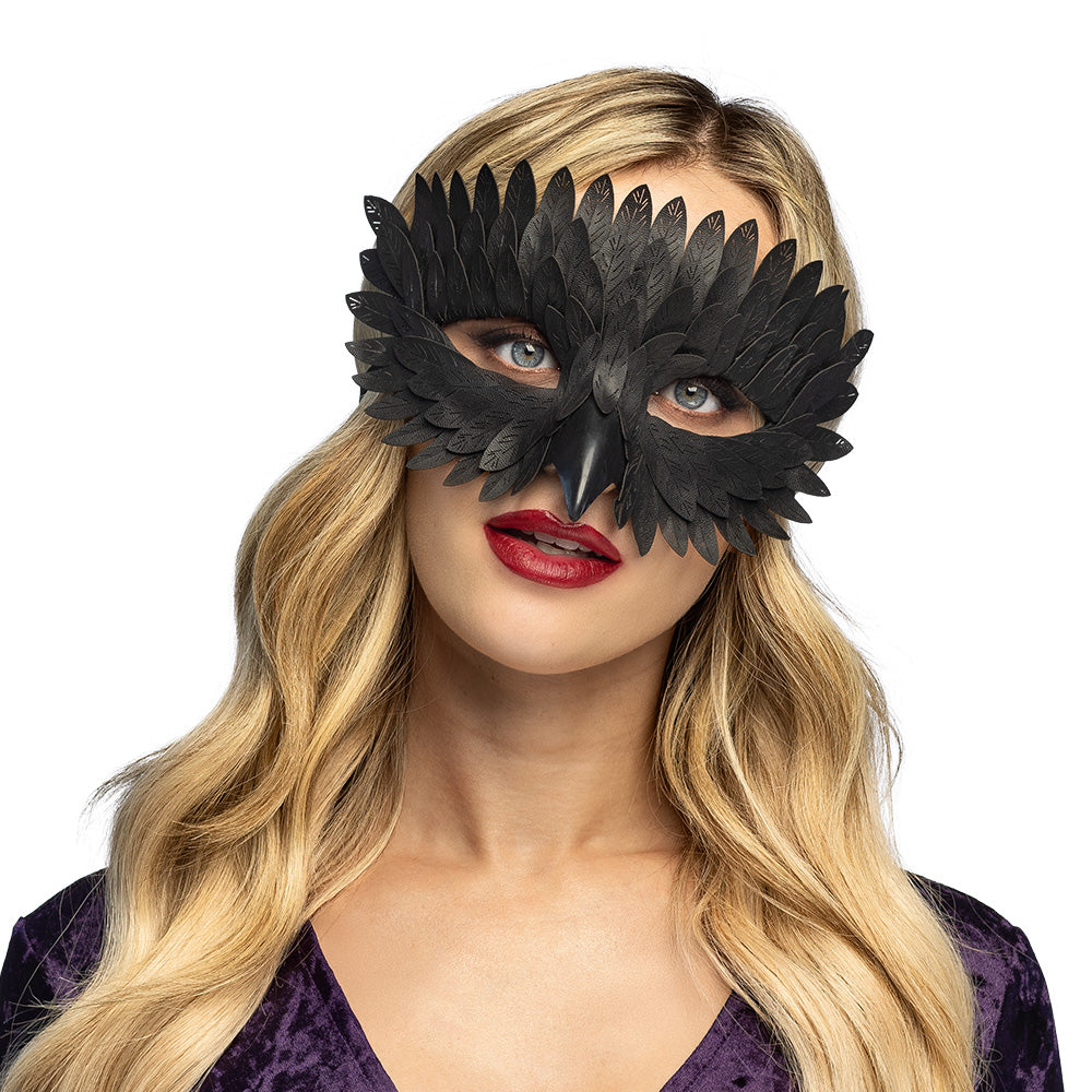 Oogmasker raaf zwart - foto 3