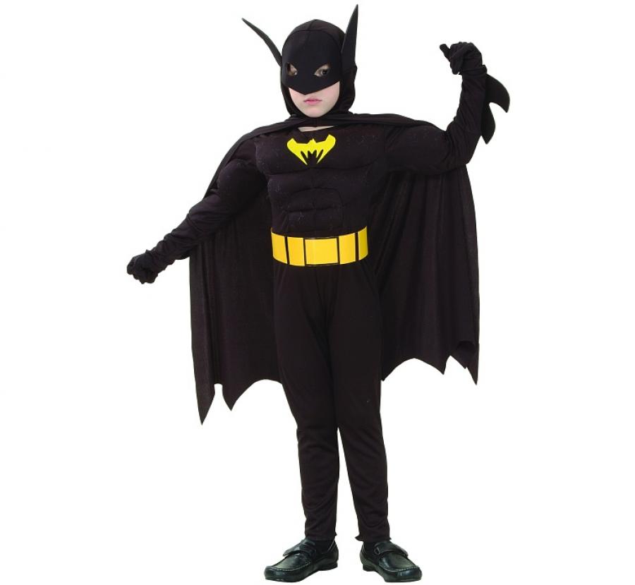 Kinderkostuum Batman met spierborst