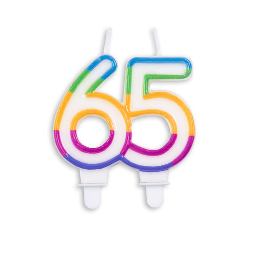 Cijferkaars 65 regenboog