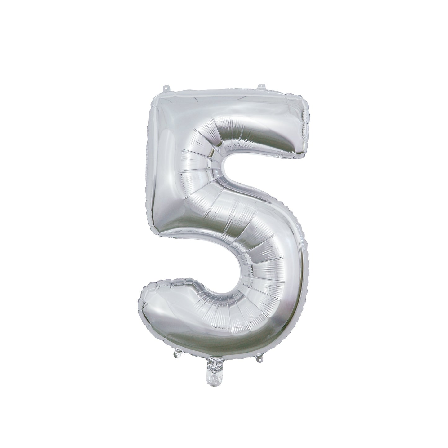 Folie Cijferballon Zilver 66 cm