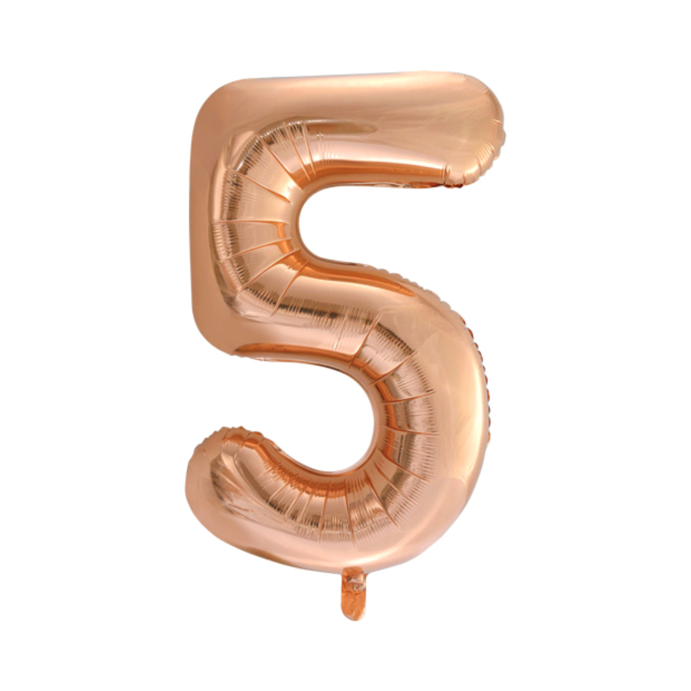 Folie cijferballon rosé goud 86 cm